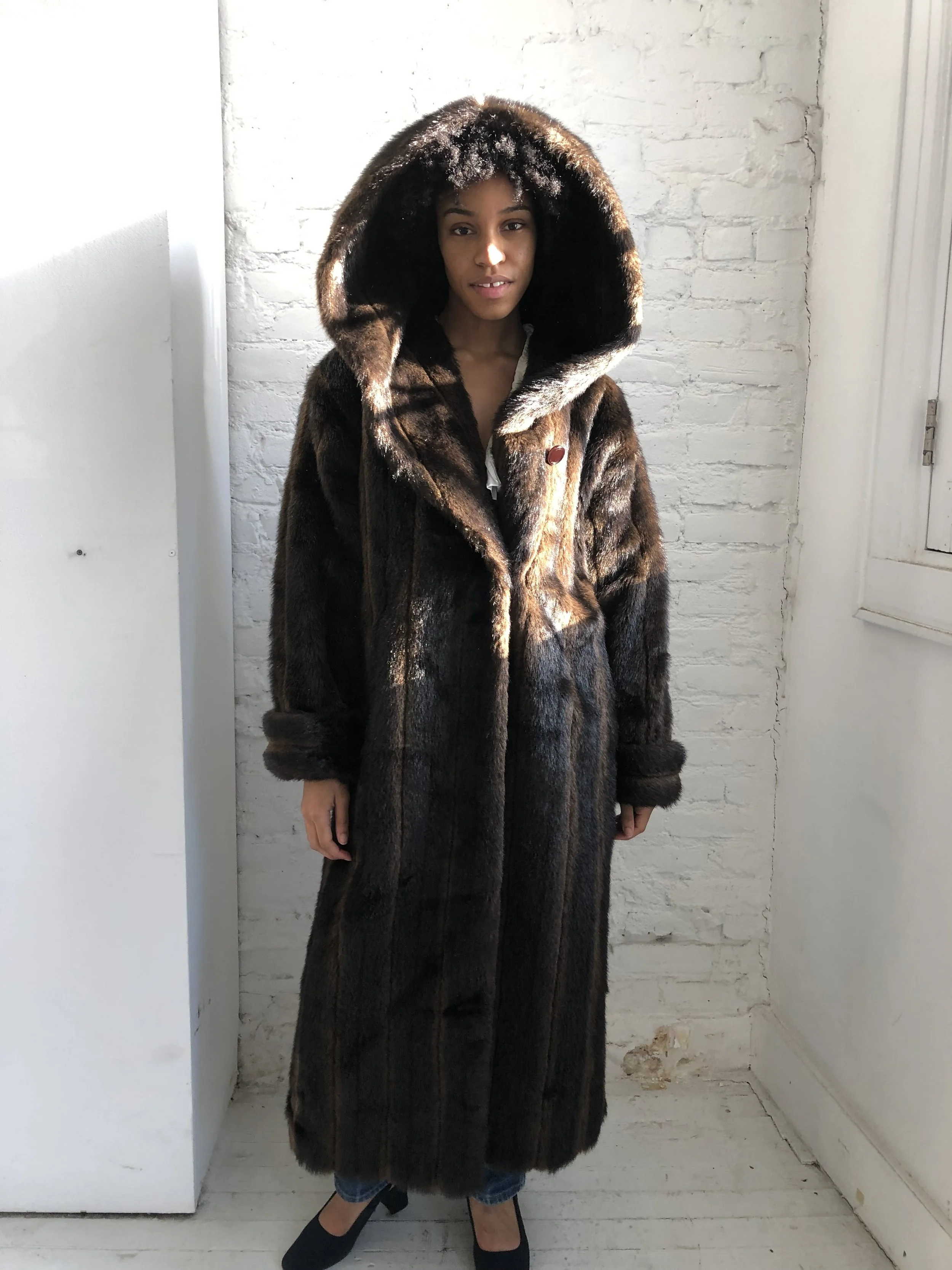 Vintage Faux Fur Coat by Tally-Ho — Antoinette Brooklyn